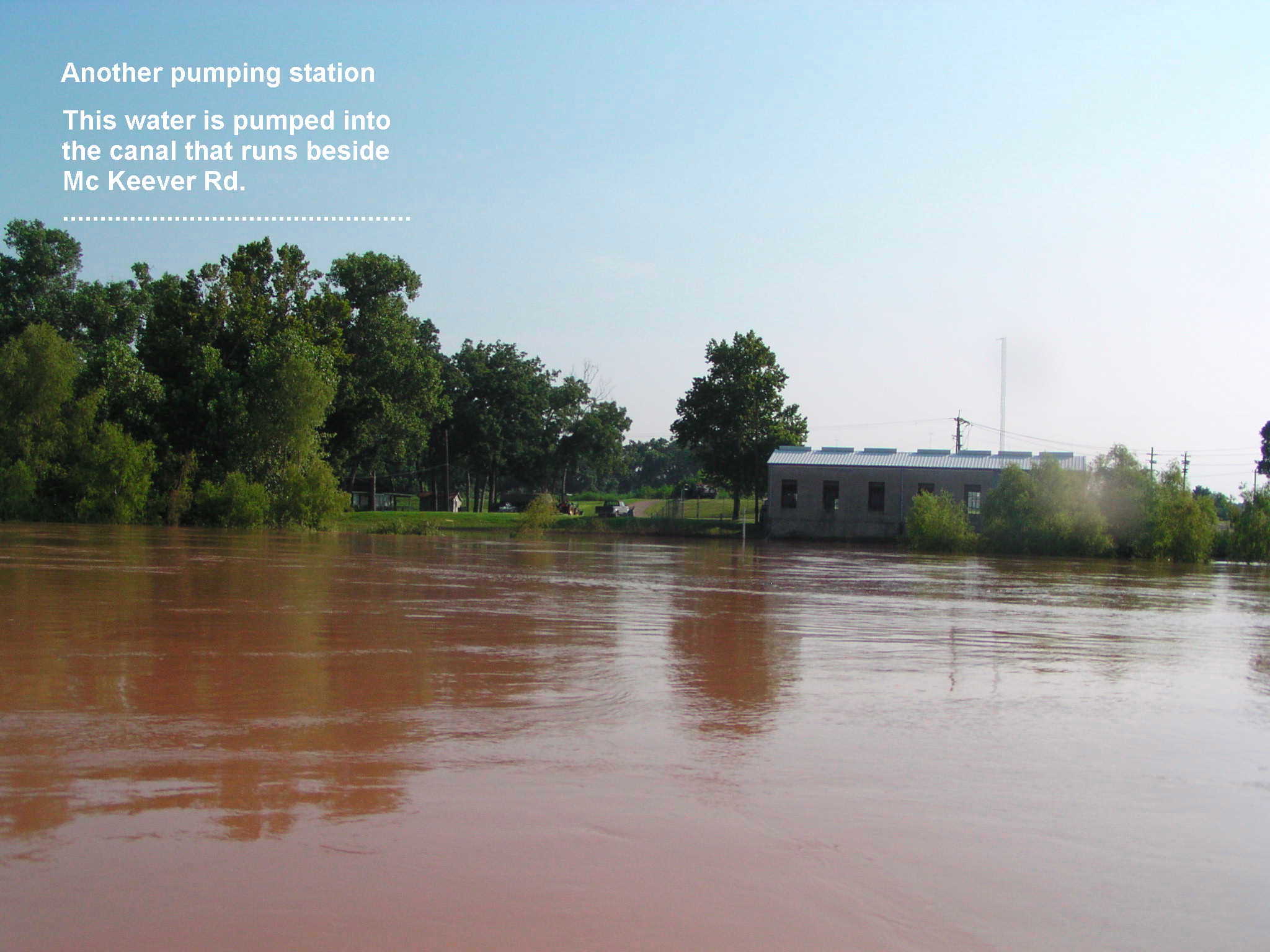 This pumping station is just upstream from Sienna Plantation.