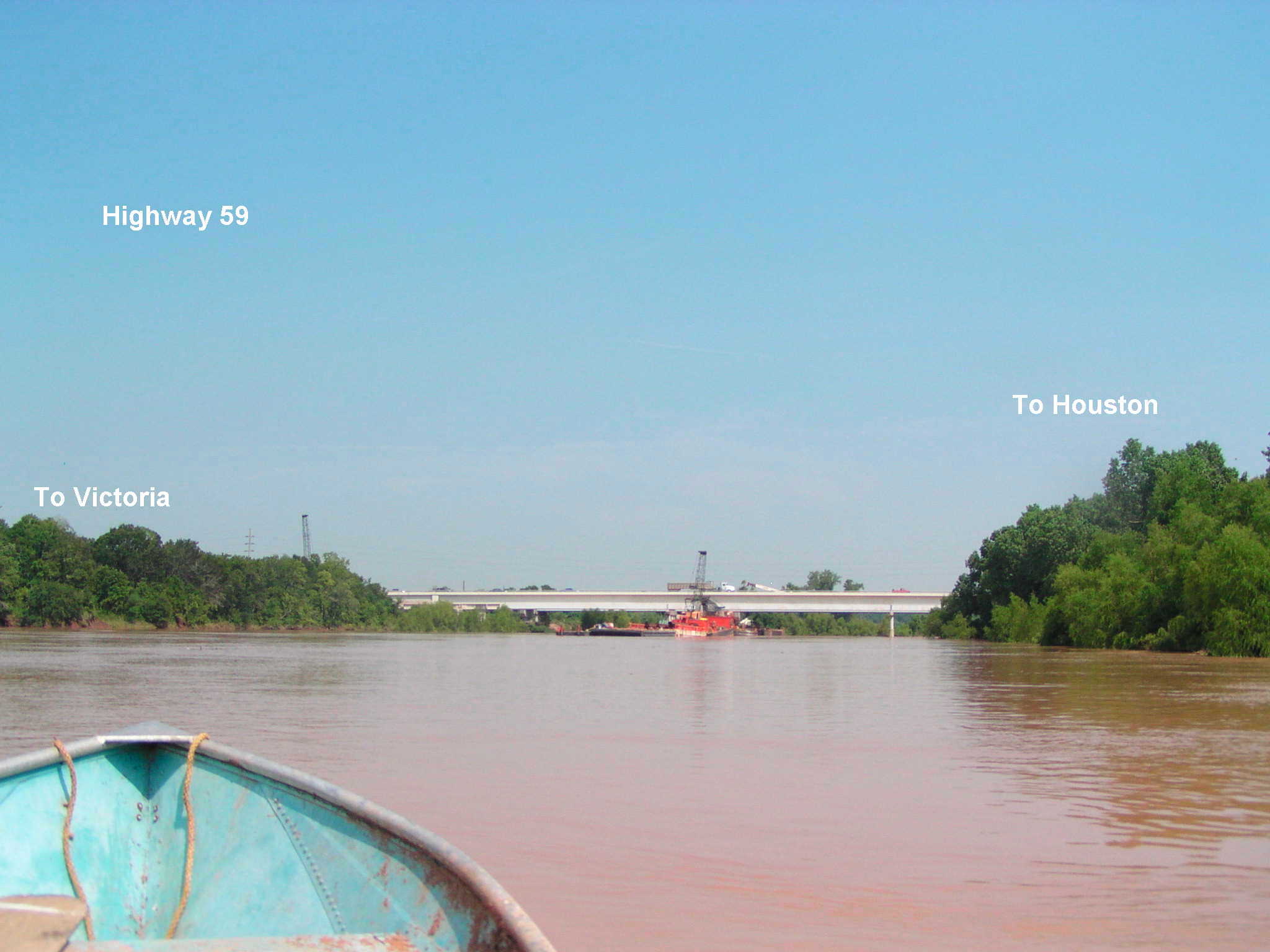 Hwy 59 wth Greatwood on the left and Sugar Land city hall to the right.