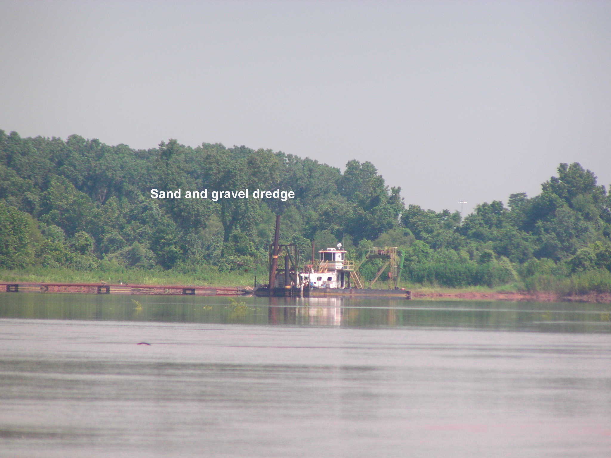 This dredge operates just upstream from Greatwood.