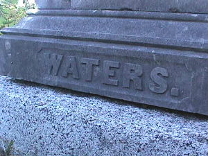 Inscription on the base  is 'WATERS'.